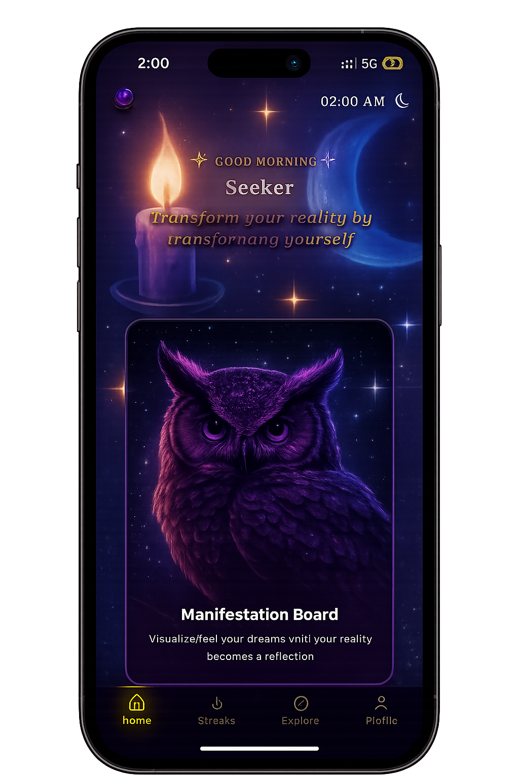 Alchemize app interface